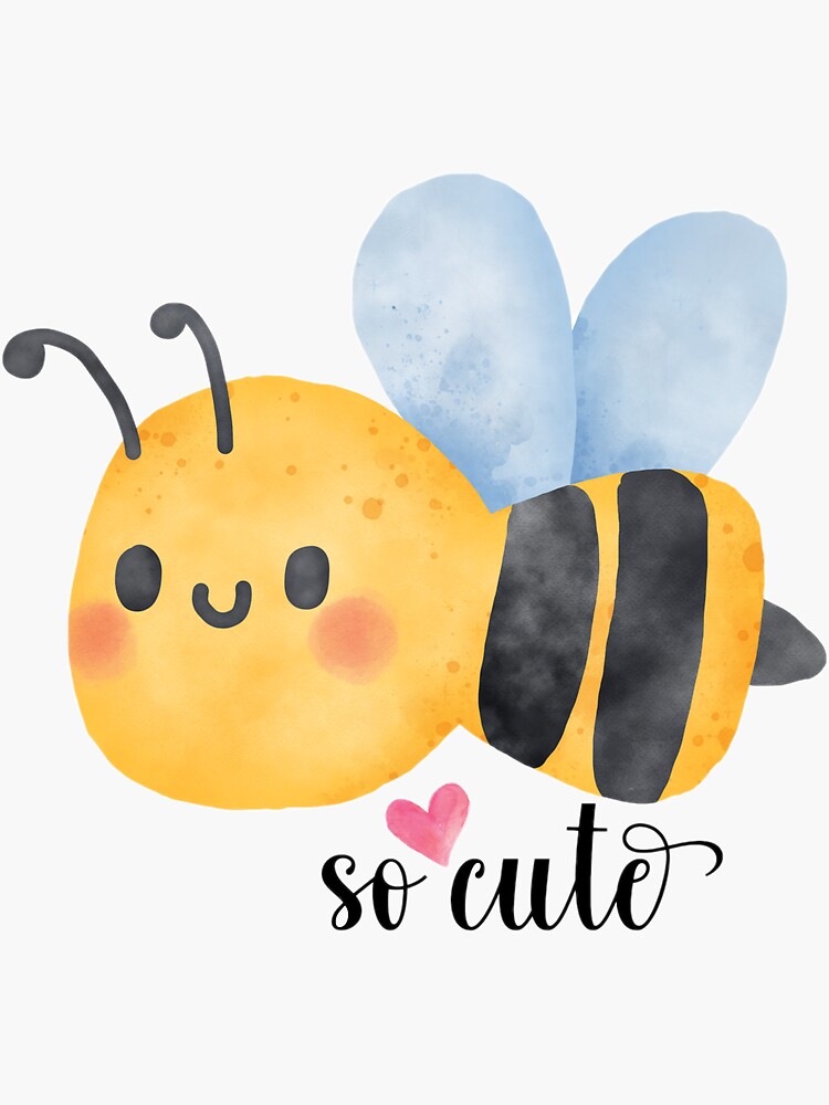 Cute Bee Sticker For Sale By Trendsetter2022 Redbubble