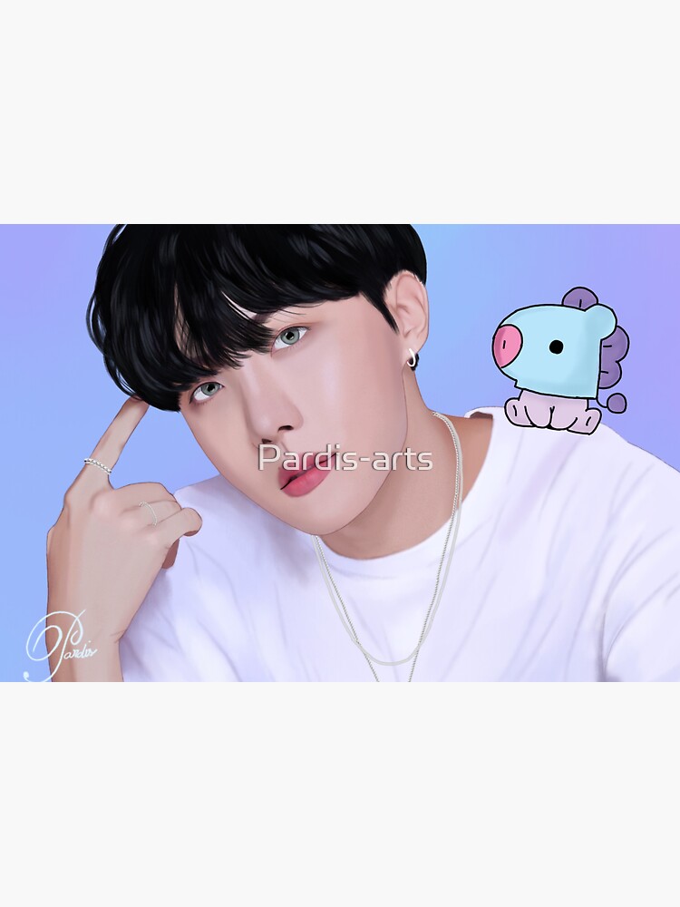 Jhope Bts Be Fanart Sticker For Sale By Pardis Arts Redbubble