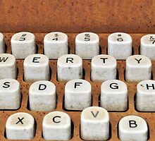 rusty typewriter by A.R. Williams