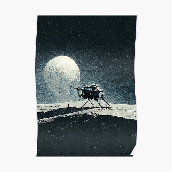 Chandrayaan Space Probe Poster For Sale By Lnj Design Redbubble