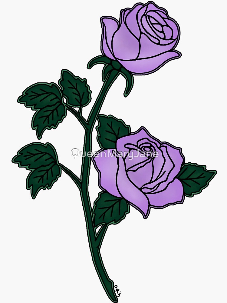 Paytons Passion Purple Rose Sticker For Sale By Queenmaryjane