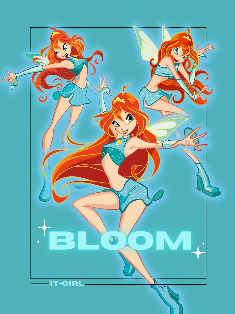 Bloom From Winx Club Aesthetic Blue Poster Art Print For Sale By