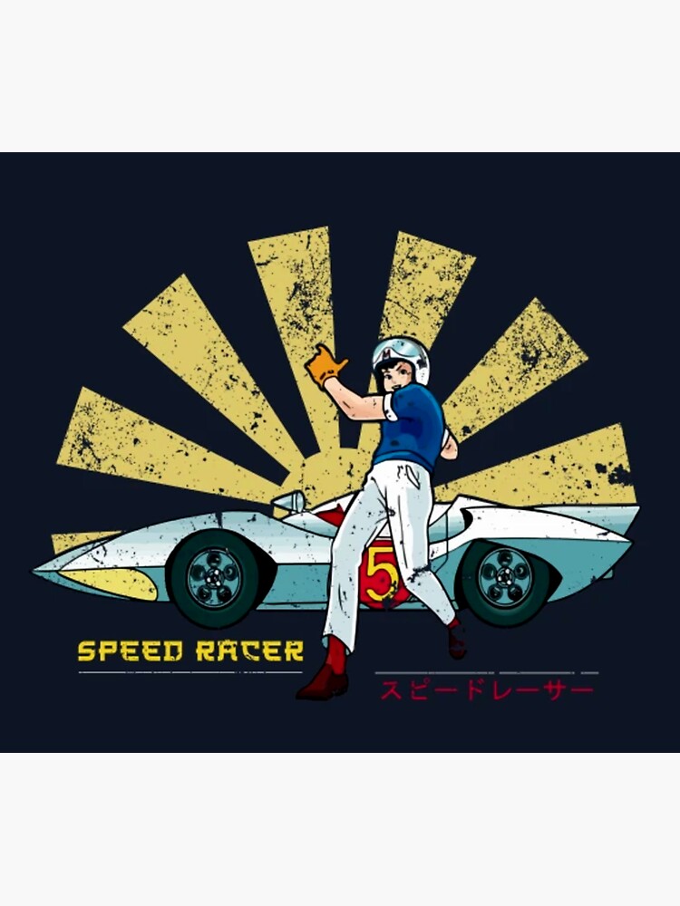 Speed Racer Retro Japanese Sticker For Sale By JANELLE8877 Redbubble