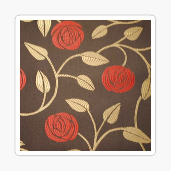 Charles Rennie Mackintosh Flowers Design Sticker For Sale By Gstavia