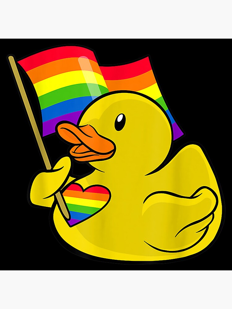 LGBT Rubber Duck Rainbow Flag Pride Month Poster For Sale By