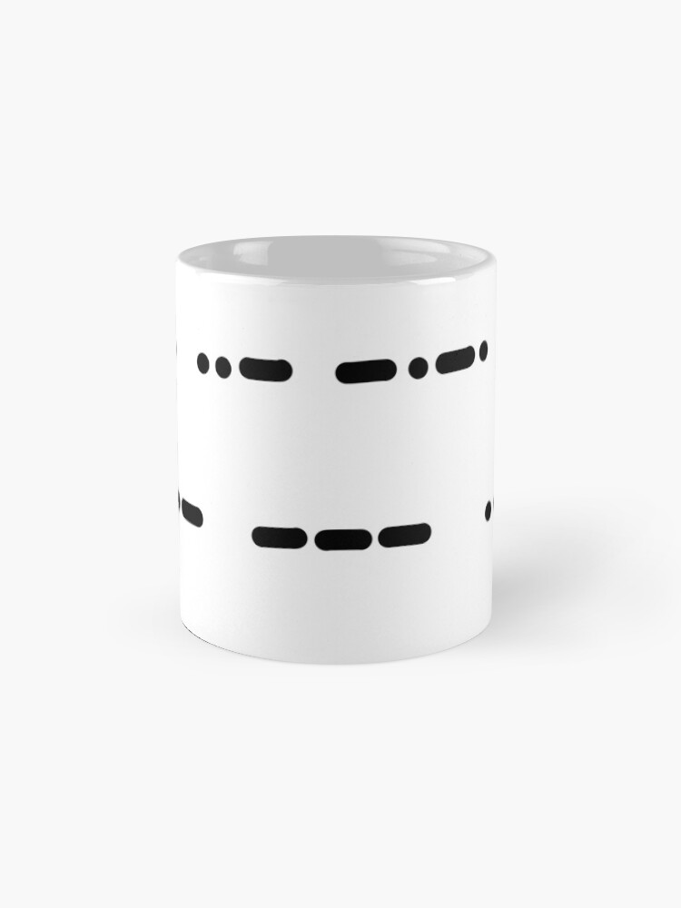 Fuck You Morse Code Coffee Mug For Sale By Hilden Redbubble