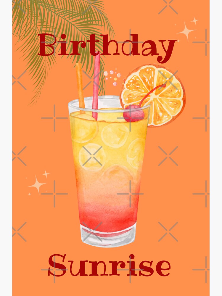 Birthday Sunrise Sticker For Sale By Copperandowl Redbubble