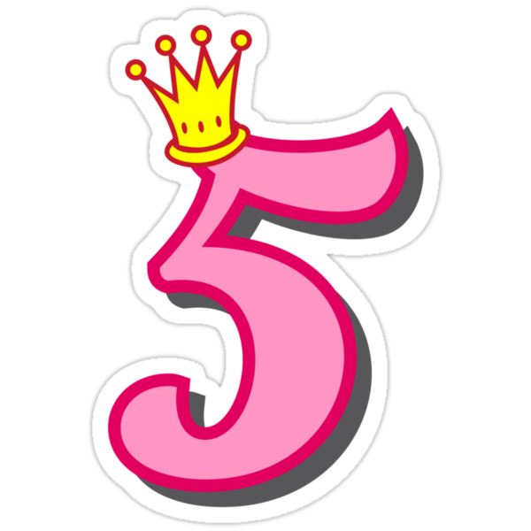 5th Birthday Princess Party Theme And Ts Stickers By Tee Brain