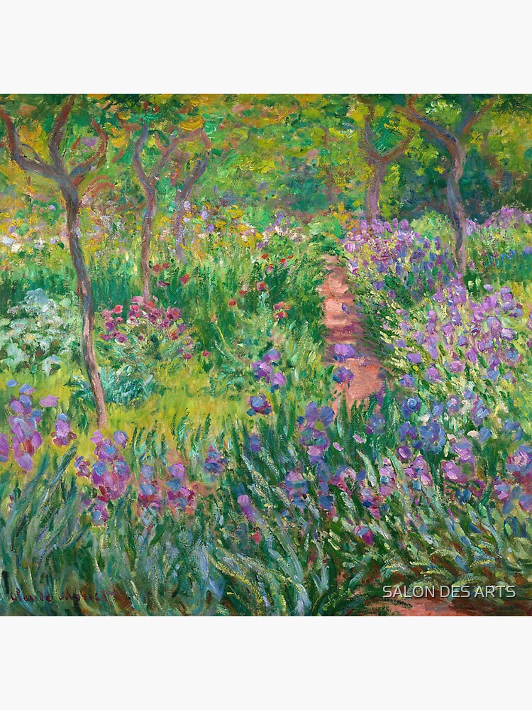 The Artists Garden In Giverny Claude Monet Sticker For Sale