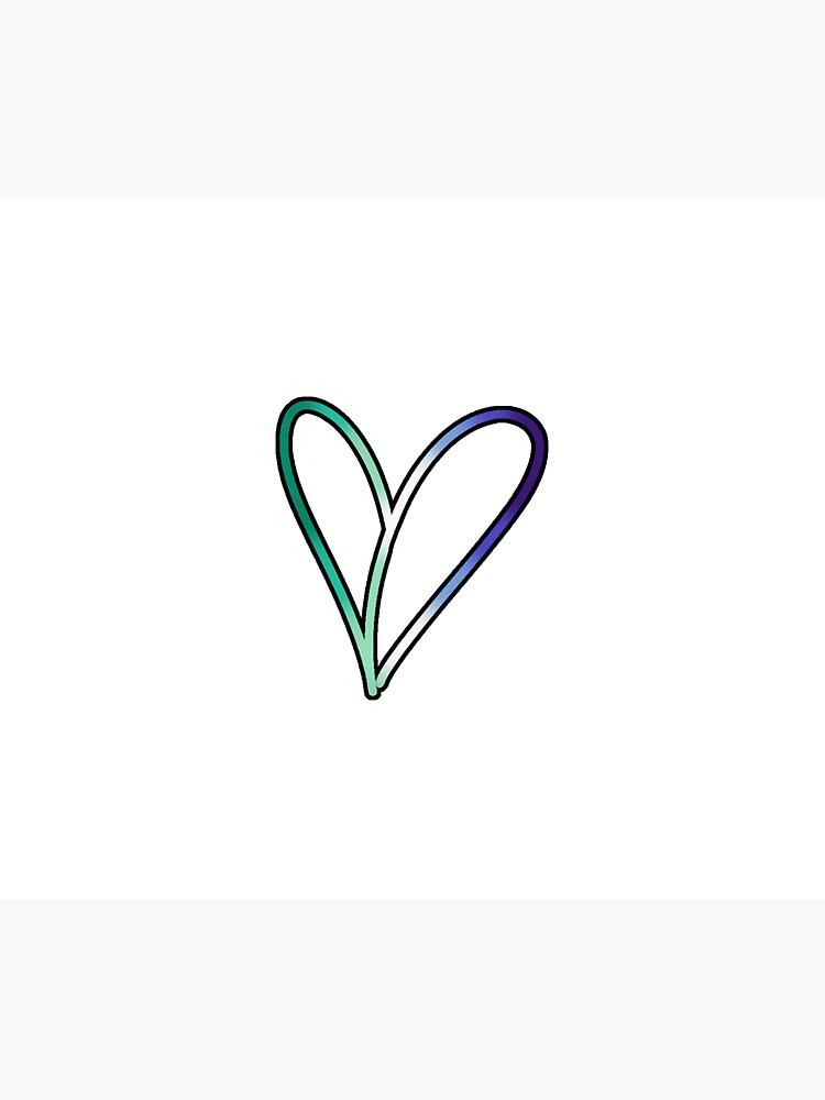 Gay Pride Heart Outline Sticker For Sale By Hay Mae Redbubble