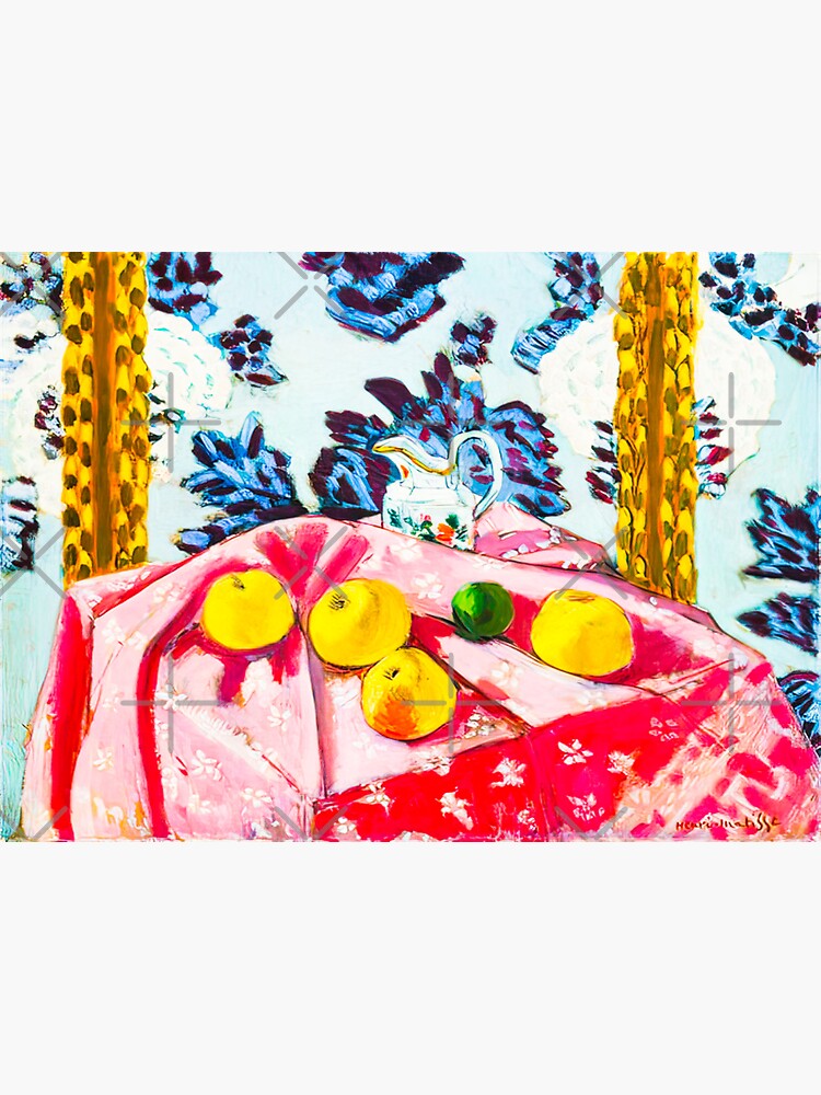 Henri Matisse Still Life With Apples On A Pink Tablecloth