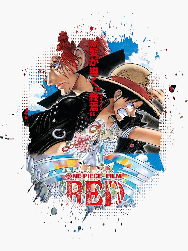 One Piece Film Red Anime Poster Sticker For Sale By Celb Arts