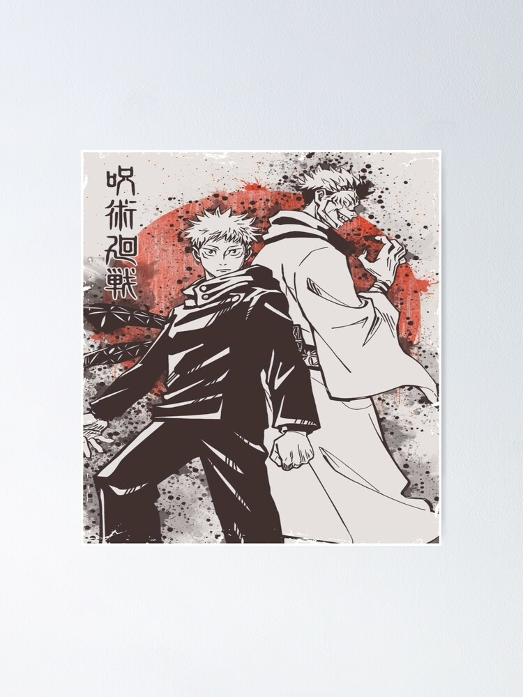 Jujutsu Kaisen Sukuna And Yuji Itadori Poster For Sale By Dotsonart