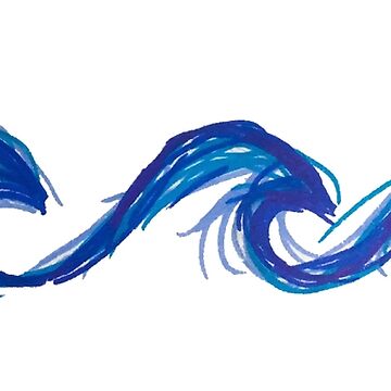 Waves Sticker For Sale By Arielcadoff Redbubble