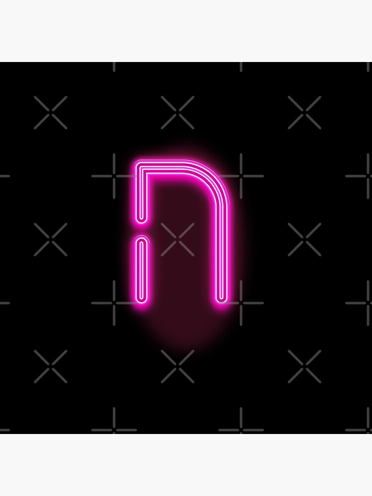 Neon N Letter Poster For Sale By Enchant Elsie Redbubble