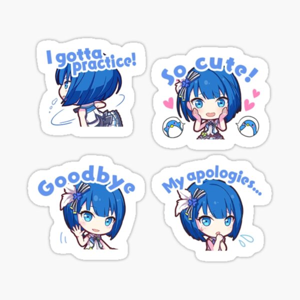 Haruka Kiritani Set Sticker For Sale By Oyasuminana Redbubble