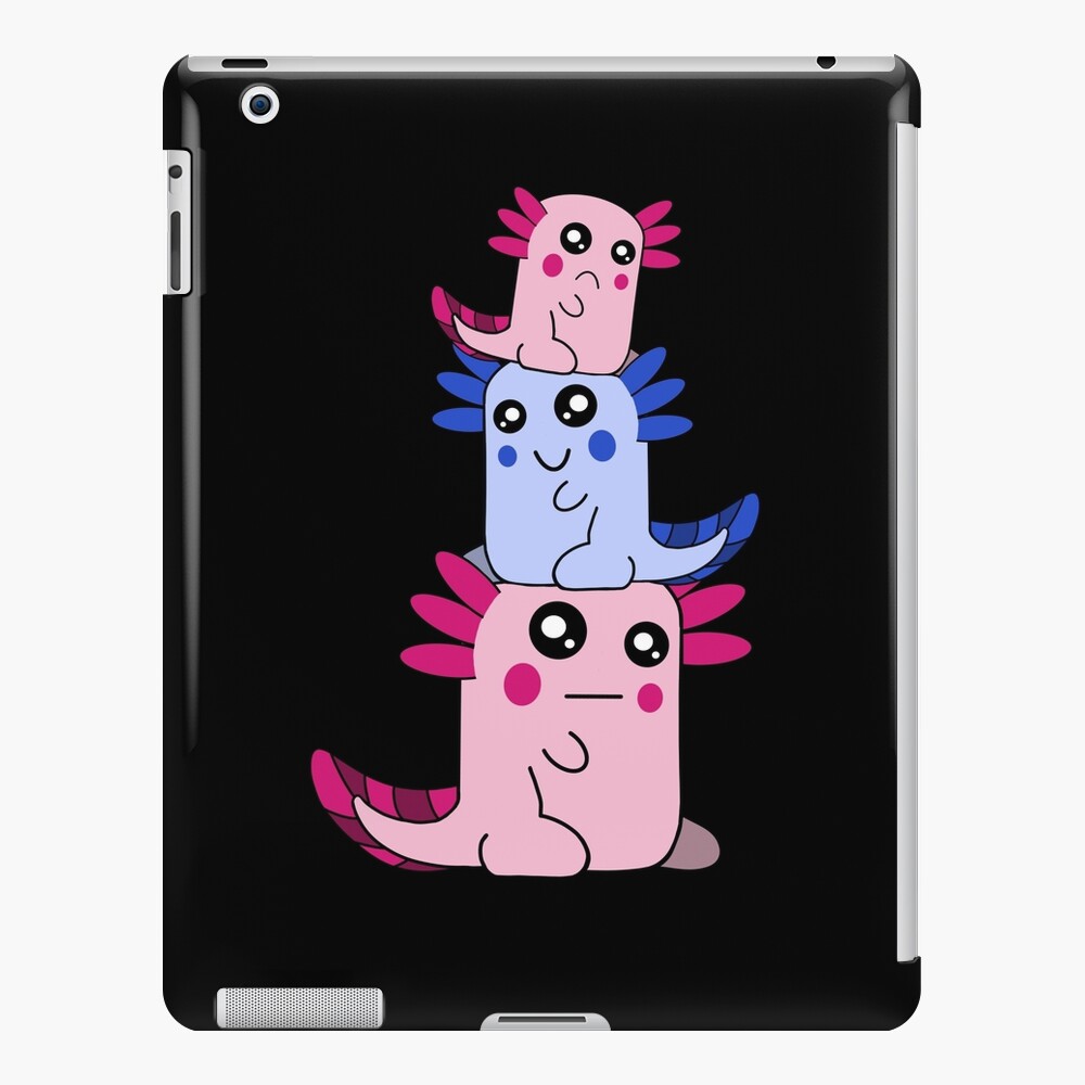 Stack Of Axolotls Cute Axolotl Ipad Case Skin For Sale By