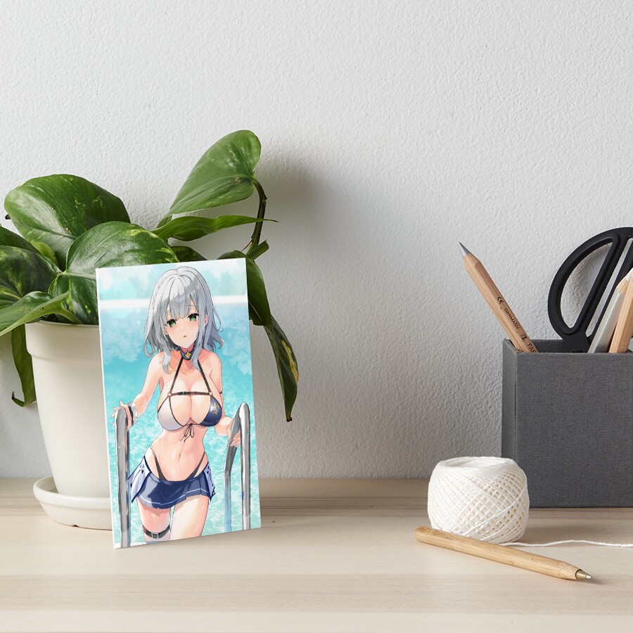 Hololive Shirogane Noel Bikini Sexy Vtuber Art Board Print For Sale