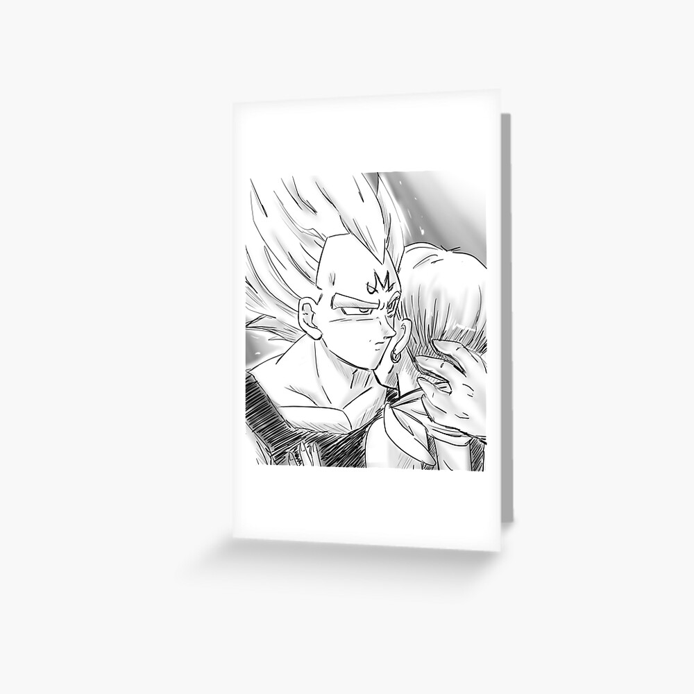 Majin Vegeta X Bulma Greeting Card By Lovelykotori Redbubble