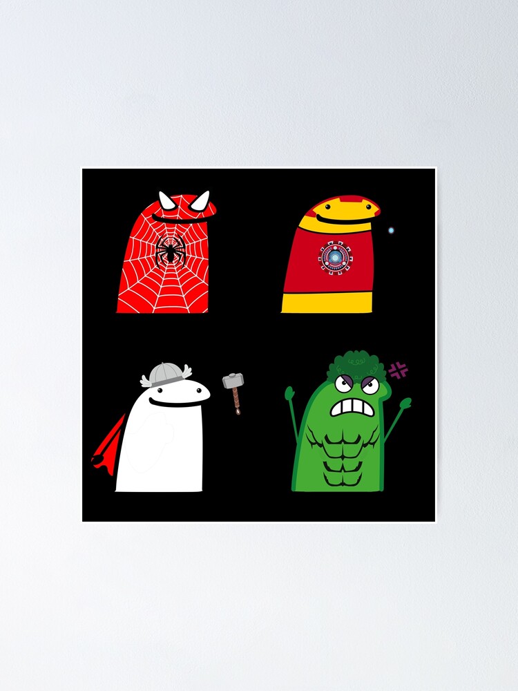 Flork Heroes Poster For Sale By Utopiaxd Redbubble