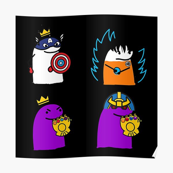 Flork Heroes Poster For Sale By Utopiaxd Redbubble