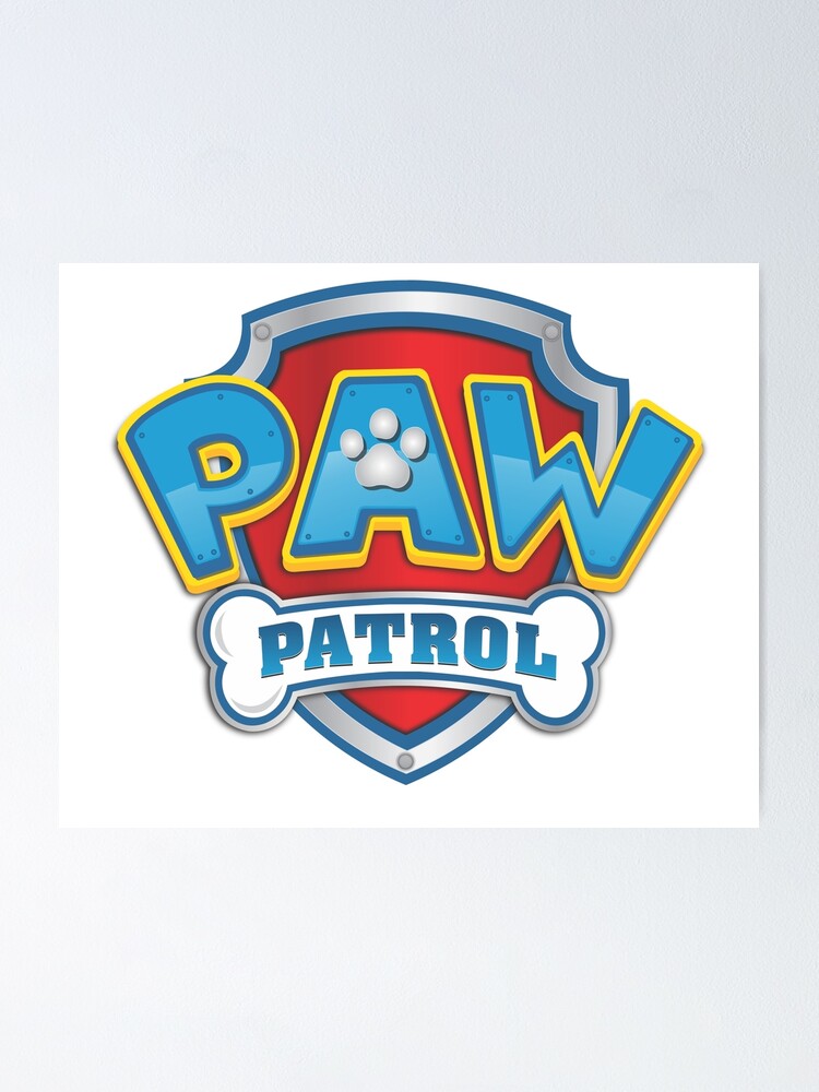 Paw Patrol Logo Poster For Sale By Hannaturman590 Redbubble