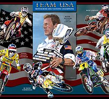 Team USA Motocross des nations Champions by robkinseyart