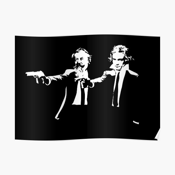 Johannes Brahms And Ludwig Van Beethoven Poster For Sale By