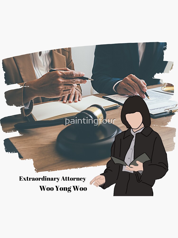 Extraordinary Attorney Woo Yong Woo Court Background Sticker For