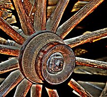 Retired Wagon Wheel by SueAnne