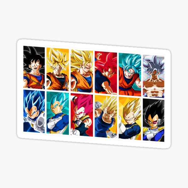 Goku And Vegeta Dragon Ball Sticker For Sale By 7A4untArt Redbubble