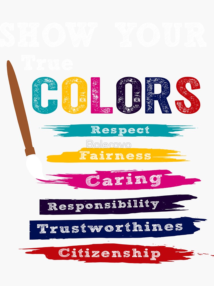 Show Your True Colors Sticker For Sale By Bolerovo Redbubble