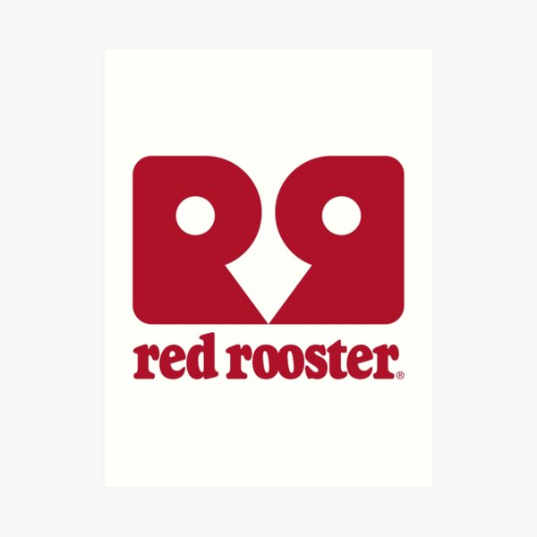 Design Red Rooster Fast Food Restaurant Logo Art Print For Sale By