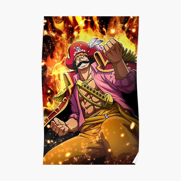 Gold Roger One Piece Poster For Sale By Stephanieben Redbubble