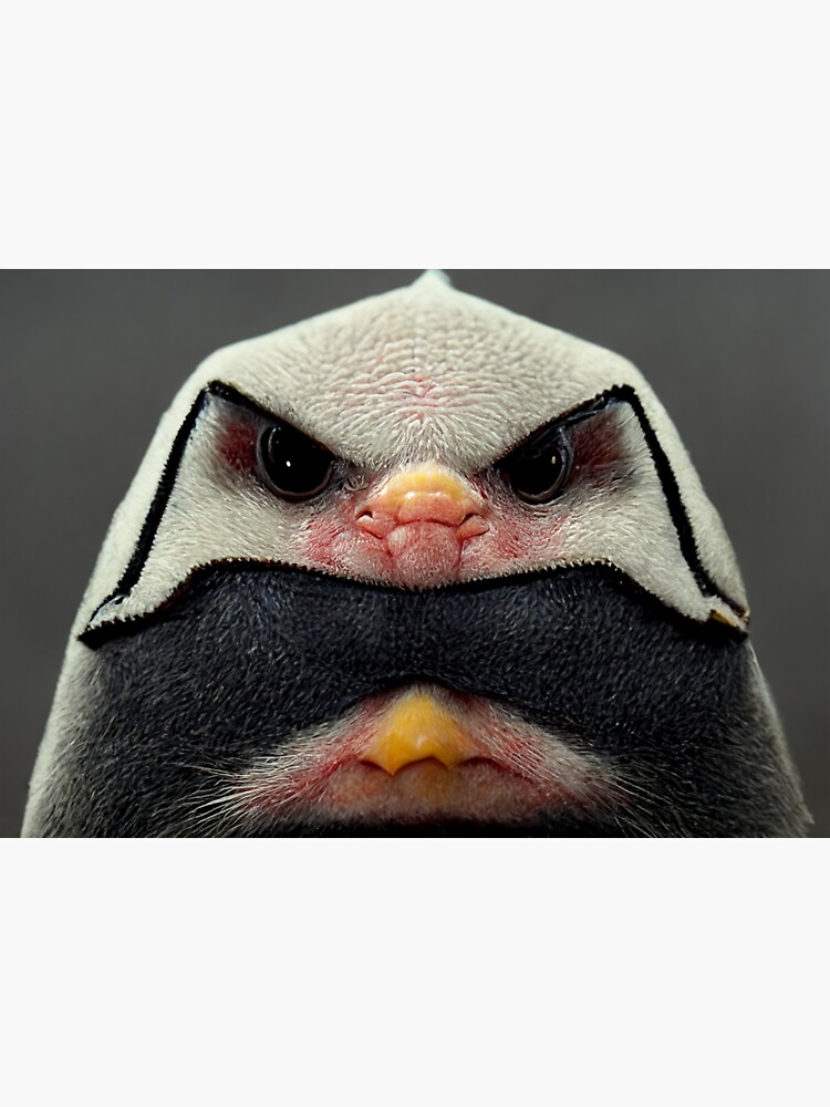 Angry Penguin Created By Ai Sticker For Sale By Created By Ai