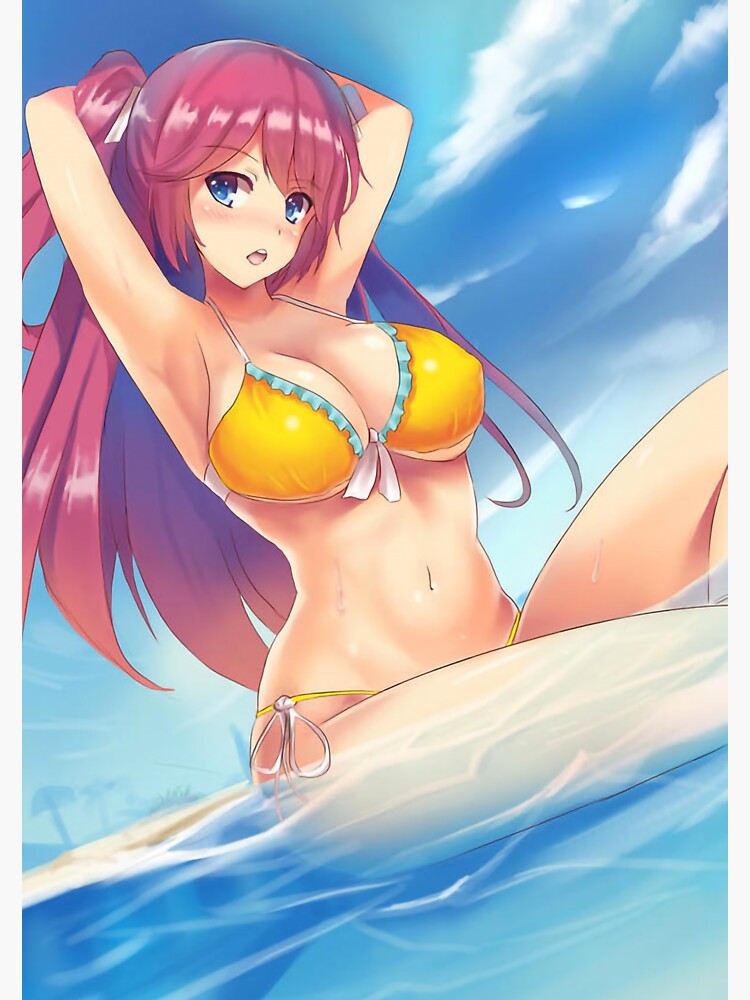 Airi Sakura Big Boobs Bikini Sexy Anime Girl Sticker For Sale By