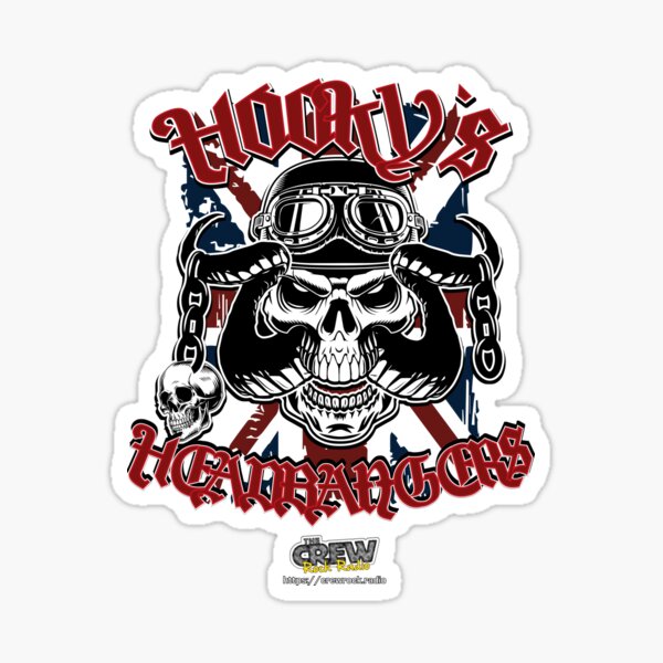 Hooky S Headbangers Sticker For Sale By Crewrockradio Redbubble