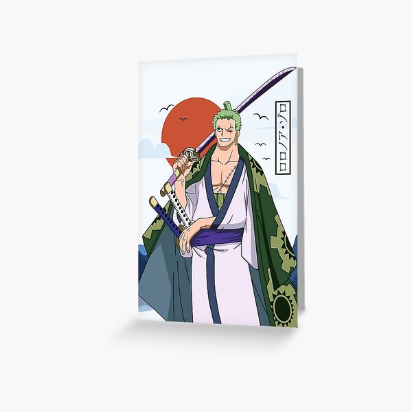 One Piece Roronoa Zoro Wano Greeting Card For Sale By ShonnaWener