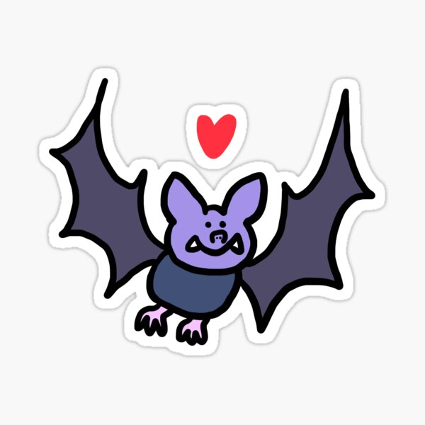 Wiwi Bat Sticker For Sale By Rupperttellac Redbubble