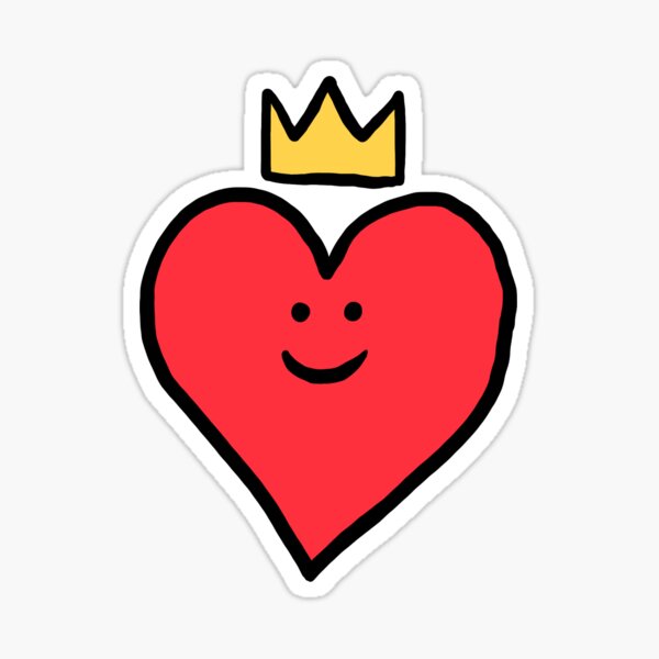 WiWi King Heart Sticker For Sale By RuppertTellac Redbubble