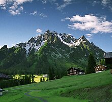 Morning snow at Ritzenspitzen, Austria by Lenka