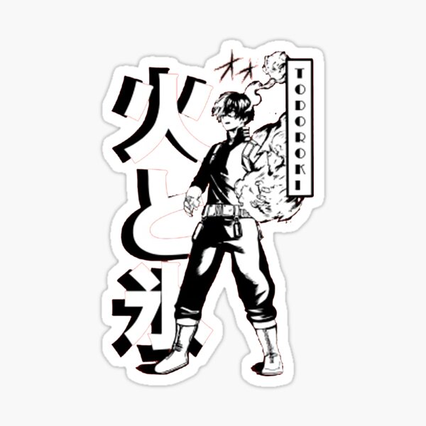 Todoroki Shoto Sticker For Sale By Alfagift Redbubble