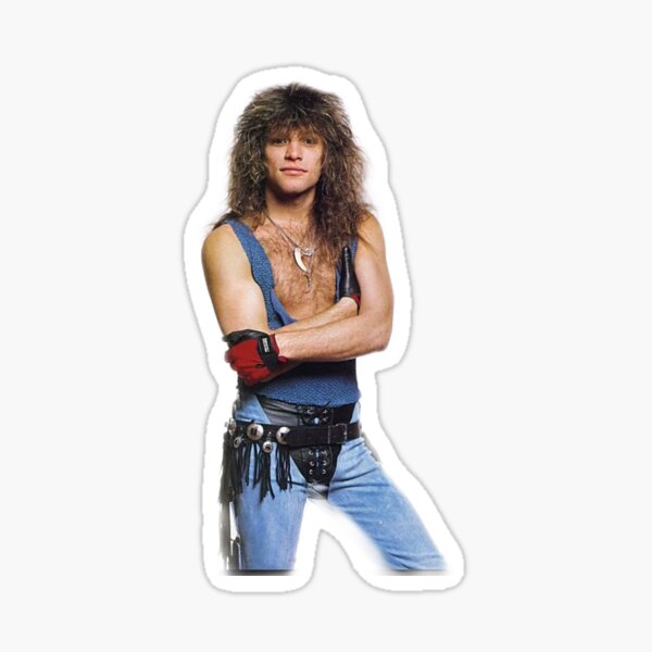 Jon Bon Jovi Sticker For Sale By Abigailclairej Redbubble