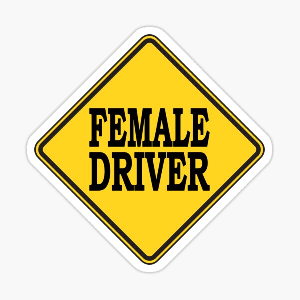 Female Driver Bumper Sticker Essential Sticker Sticker For Sale By