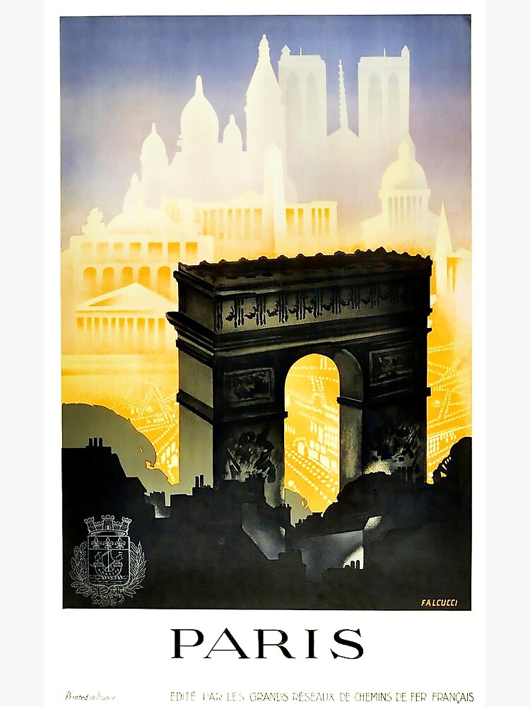 France Vintage Travel Poster From Paris Poster For Sale By