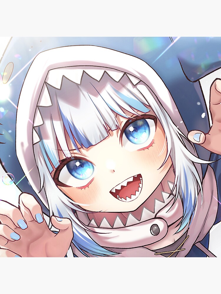 Gawr Gura Hololive English HoloEN Holomyth Vtuber Virtual Youtuber Kawaii Shark Girl Pin