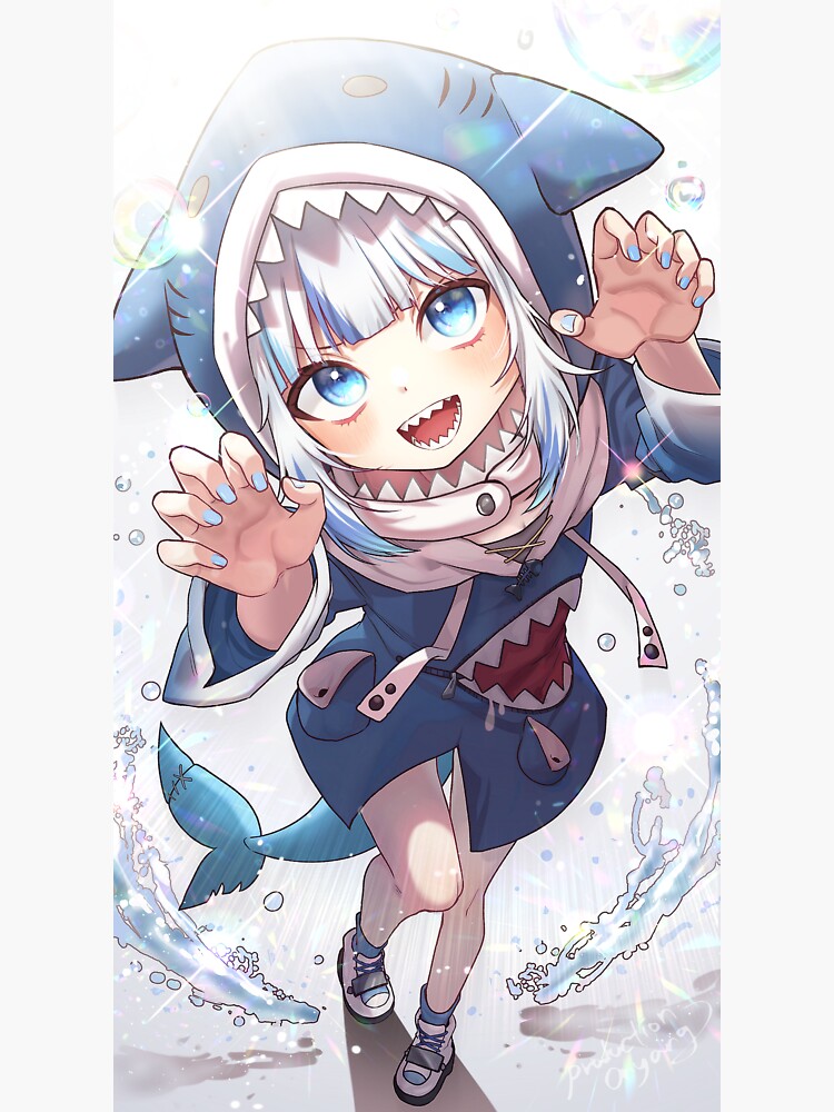 Gawr Gura Hololive English Holoen Holomyth Vtuber Virtual Youtuber Kawaii Shark Girl