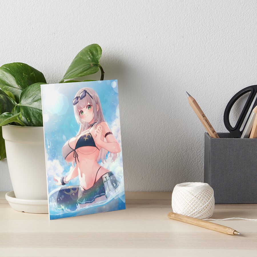 Hololive Shirogane Noel Bikini Sexy Vtuber Art Board Print For