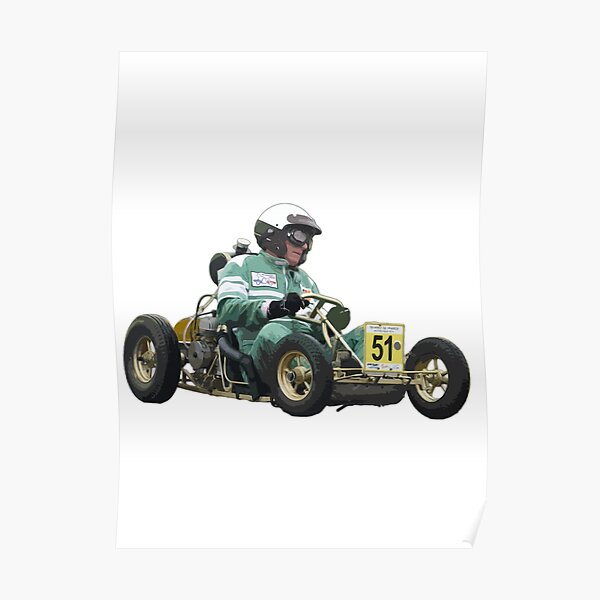 Retrokart Go Kart Classic Historic Karting Poster For Sale By