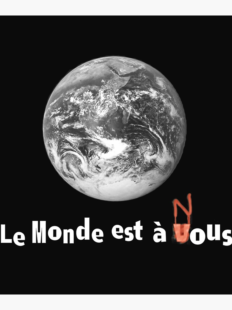 Le Monde Est A Nous La Haine Essential Art Print For Sale By